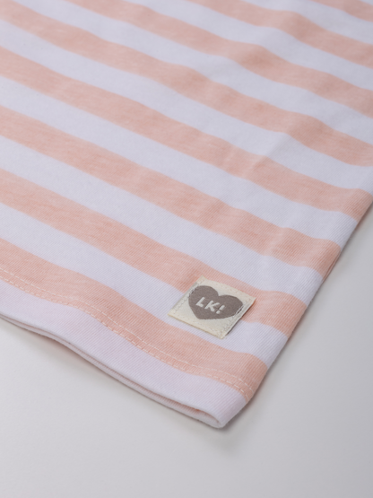 Pearl stripes | Dívčí triko s krátkými rukávy
