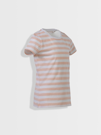 Pearl stripes | Dívčí triko s krátkými rukávy