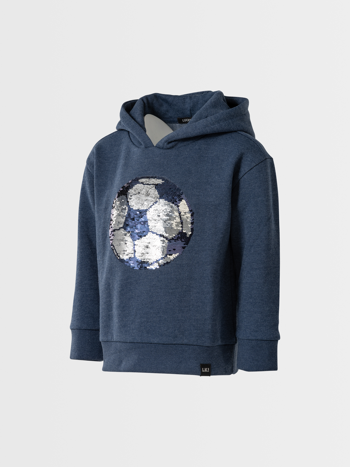 Blue Melange | Chlapecký pulover s kapuco