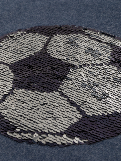 Blue Melange | Chlapecký pulover s kapuco