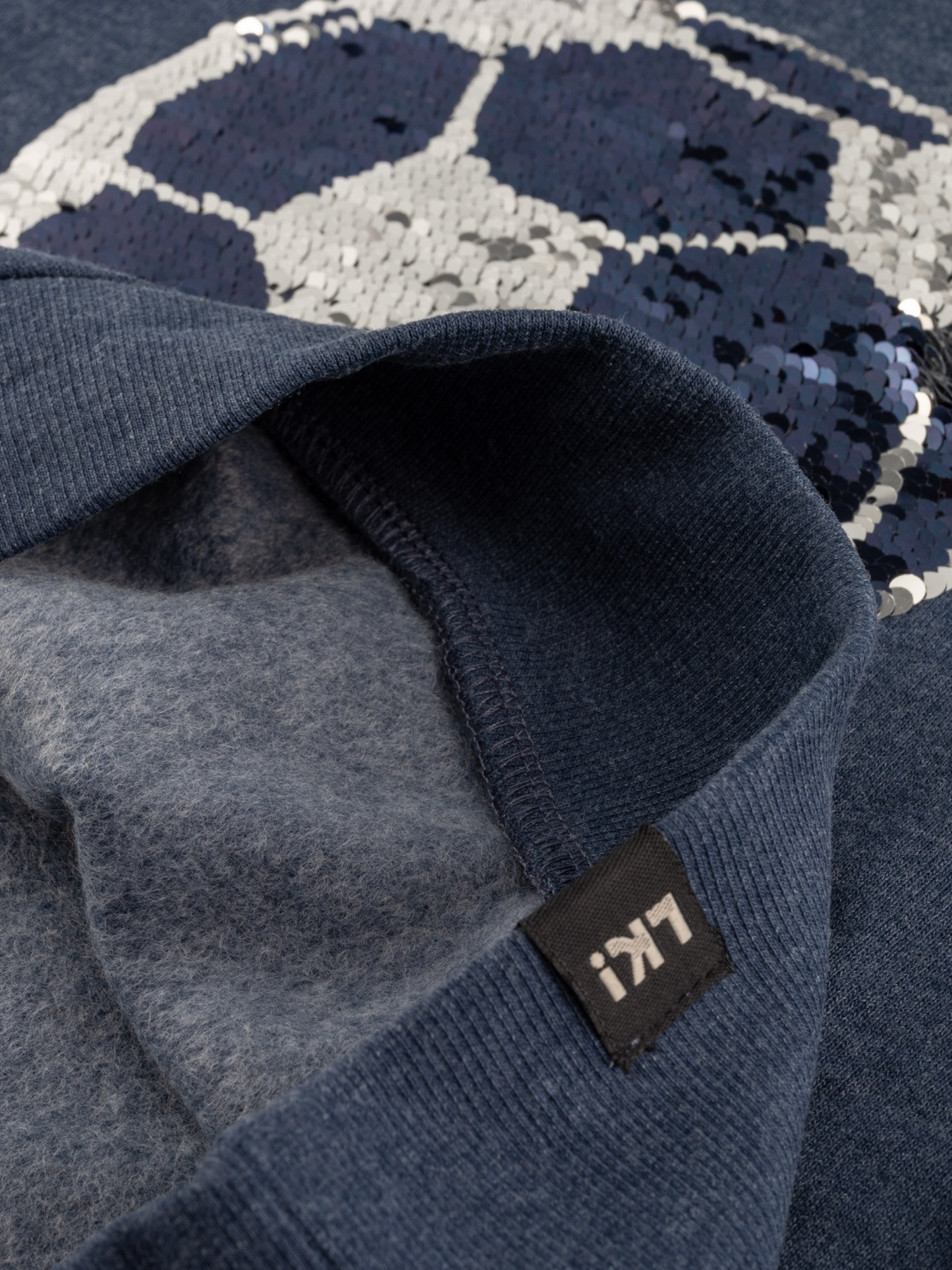 Blue Melange | Chlapecký pulover s kapuco