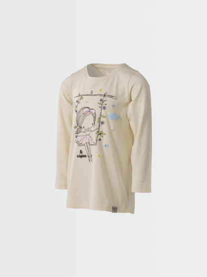 Fly to Happiness | Dívčí tunika s dlouhými rukávy