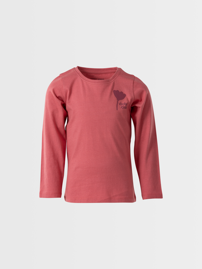 Rose Pink | Dívčí triko s dlouhými rukávy