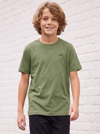 Moss Logo | Chlapecké tričko s krátkým rukávem - klasický střih
