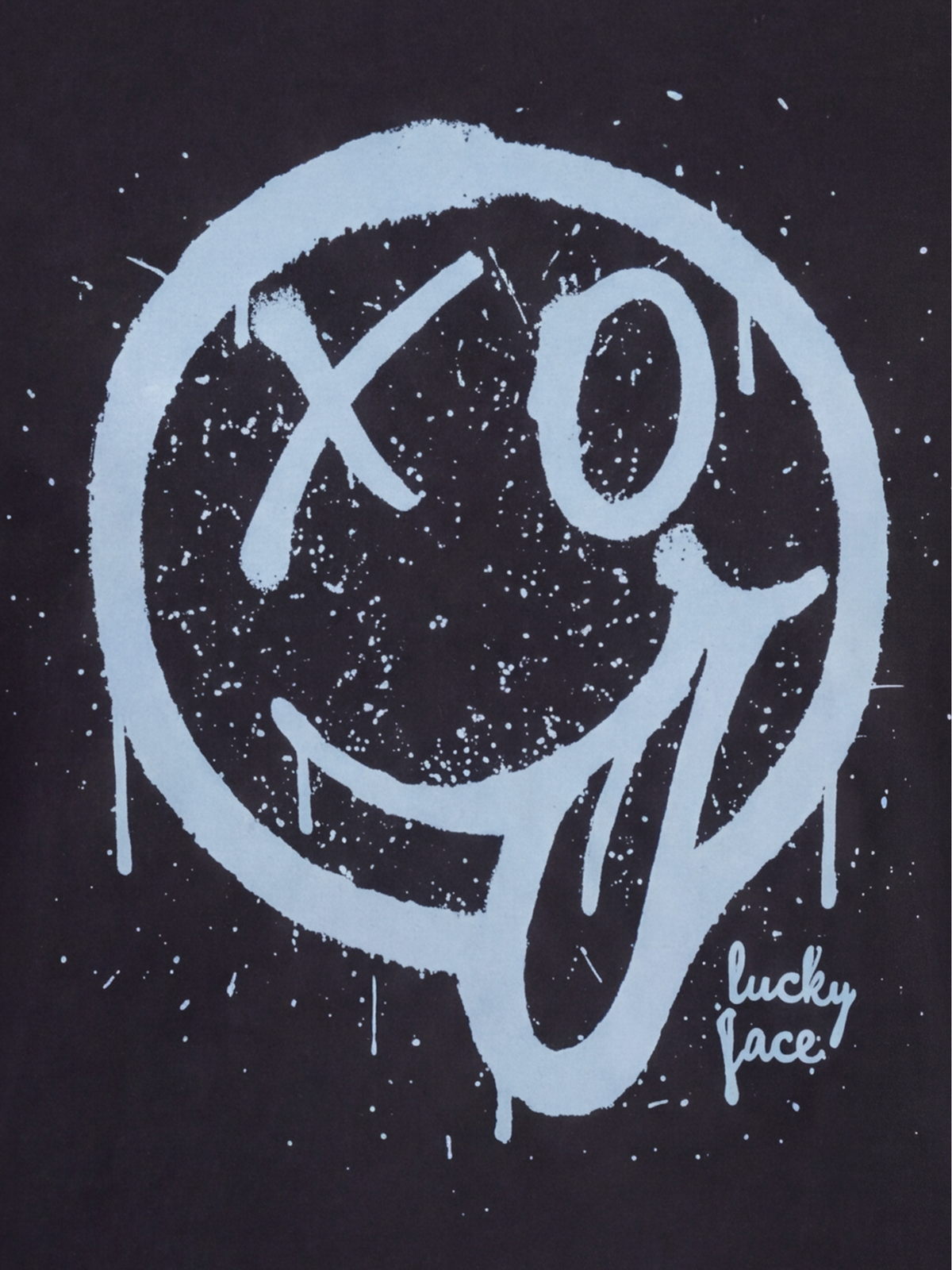 Lucky Face Blue | Chlapecké tričko s dlouhým rukávem - klasický střih