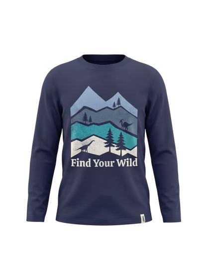 Find Your Wild | Chlapecké tričko s dlouhým rukávem - klasický střih