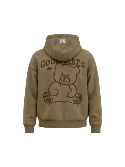 Camel Good Vibes | Zateplený chlapecký pulover s kapucí - oversized střih