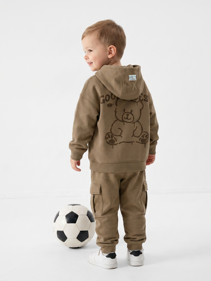 Camel Good Vibes | Zateplený chlapecký pulover s kapucí - oversized střih