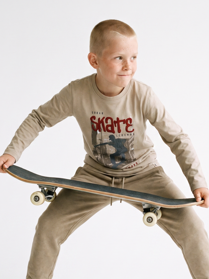 Sand Skate | Chlapecké tričko s dlouhými rukávy - klasický střih