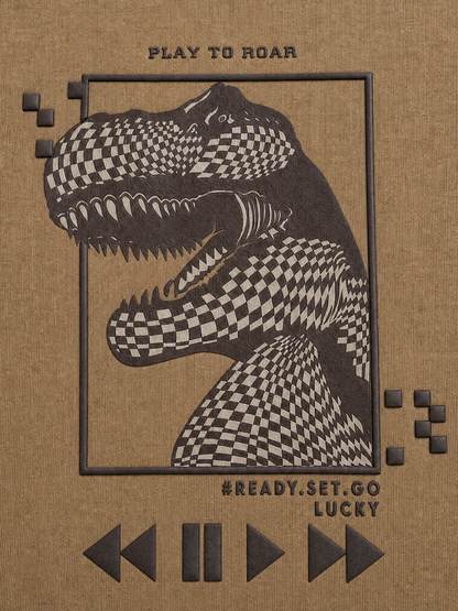 Cocoa Roar | Chlapecké tričko s dlouhými rukávy - klasický střih