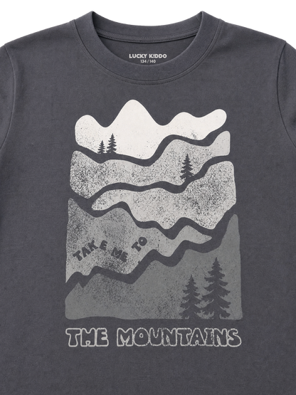 Iron Mountains | Chlapecké tričko s dlouhými rukávy - klasický střih