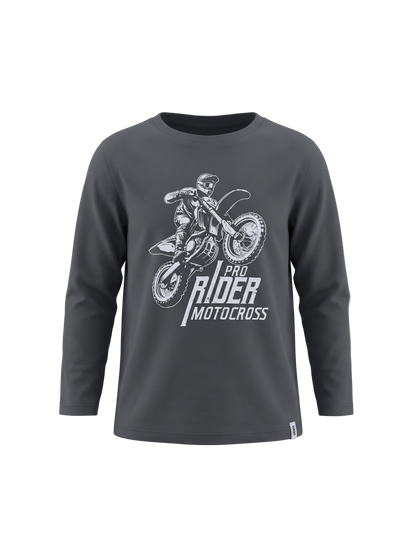 Iron Rider | Chlapecké tričko s dlouhými rukávy - klasický střih