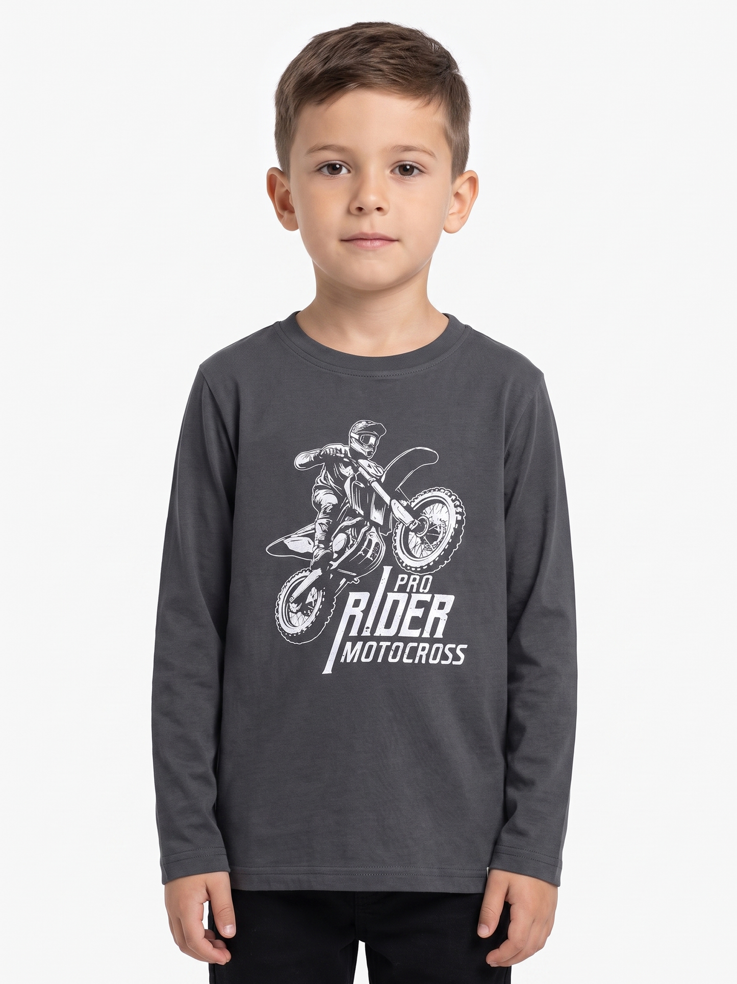 Iron Rider | Chlapecké tričko s dlouhými rukávy - klasický střih