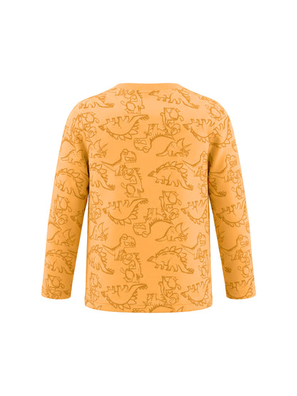 Orange Dinosaurs | Chlapecké tričko s dlouhými rukávy - klasický střih