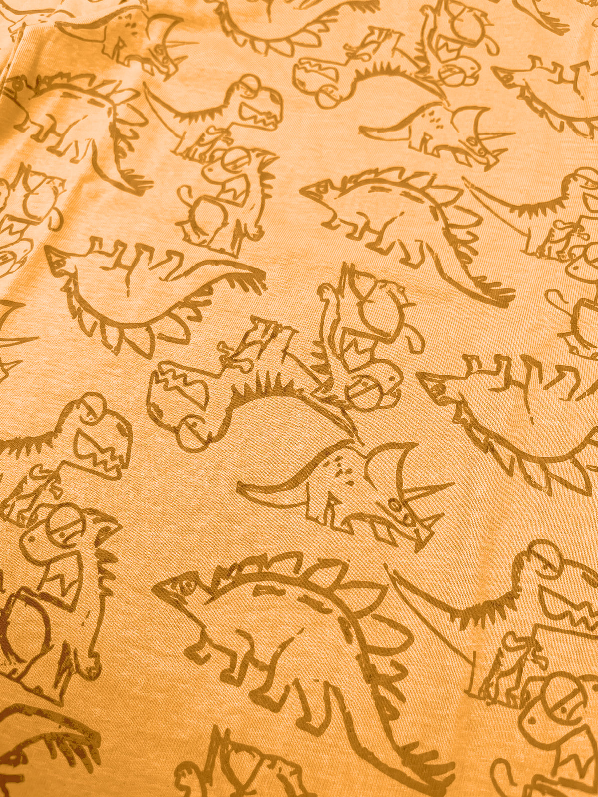 Orange Dinosaurs | Chlapecké tričko s dlouhými rukávy - klasický střih