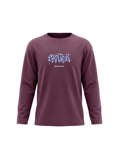Skater Since Ever | Chlapecké tričko s dlouhým rukávem - volný střih