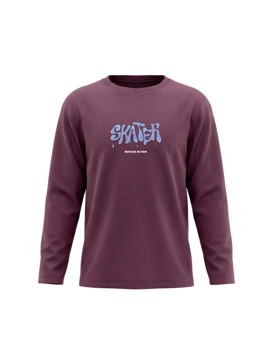 Skater Since Ever | Chlapecké tričko s dlouhým rukávem - volný střih