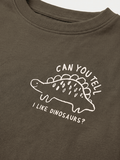 Cocoa Dino | Chlapecké tričko s dlouhými rukávy - volný střih