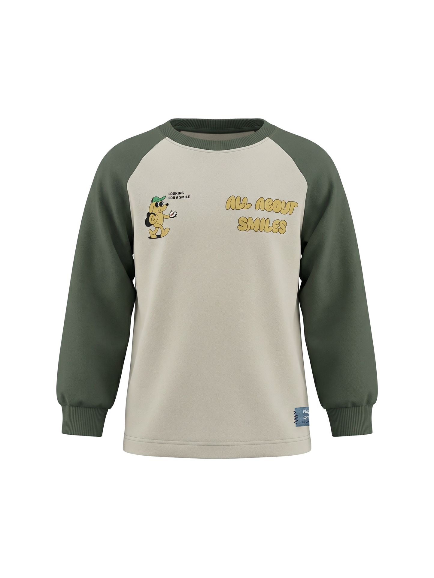 Sand Happy Dog | Chlapecké tričko s dlouhými rukávy - volný střih