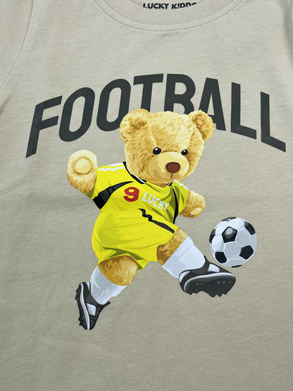Sand Football Teddy | Chlapecké tričko s dlouhými rukávy - klasický střih