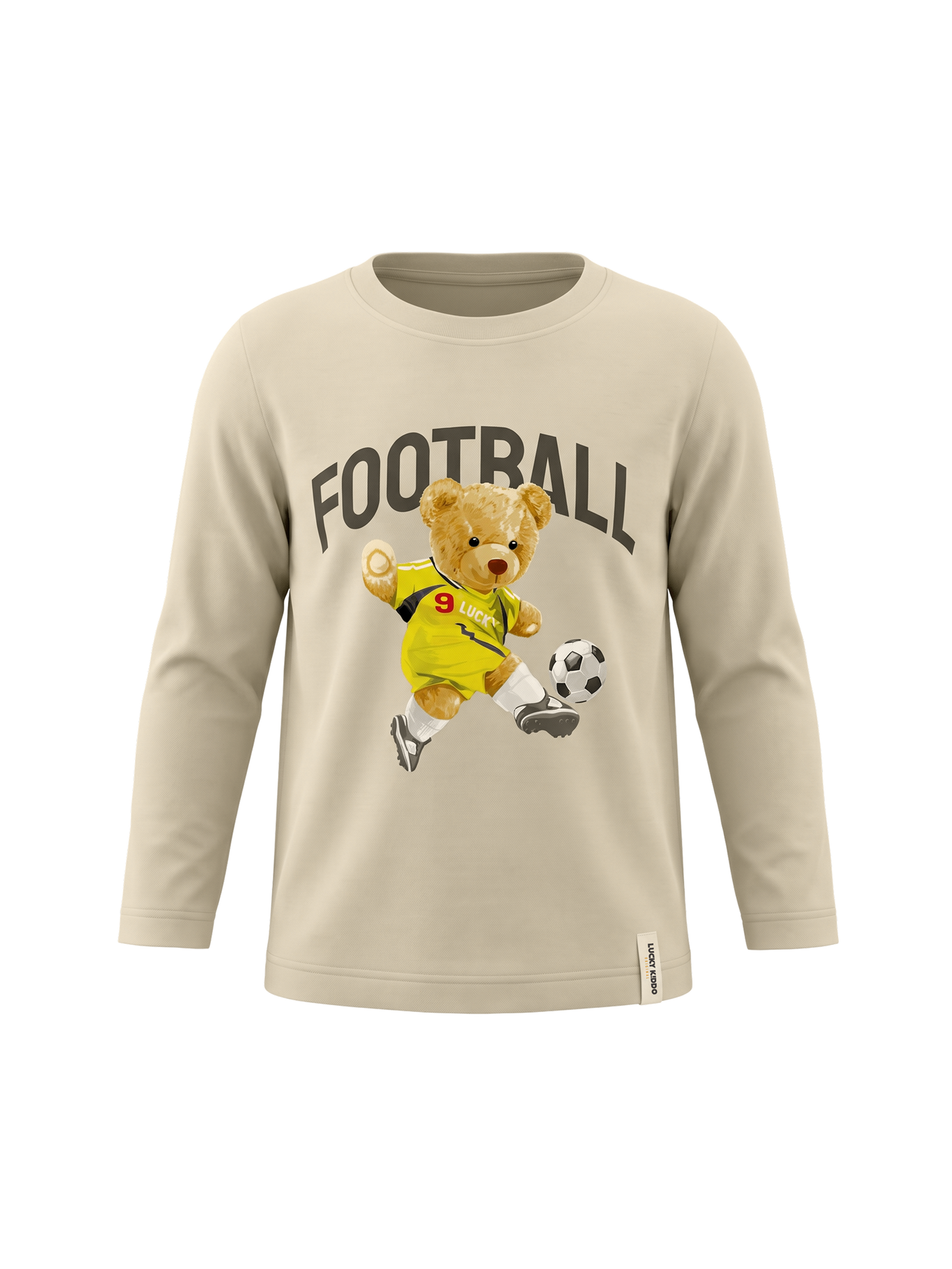 Sand Football Teddy | Chlapecké tričko s dlouhými rukávy - klasický střih
