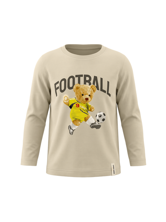 Sand Football Teddy | Chlapecké tričko s dlouhými rukávy - klasický střih
