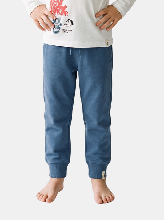 Navy Classic Vibe | Chlapecké tepláky - klasický střih