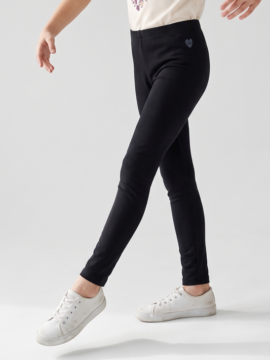 Onyx Cozy | Zateplené dívčí legíny - klasický střih