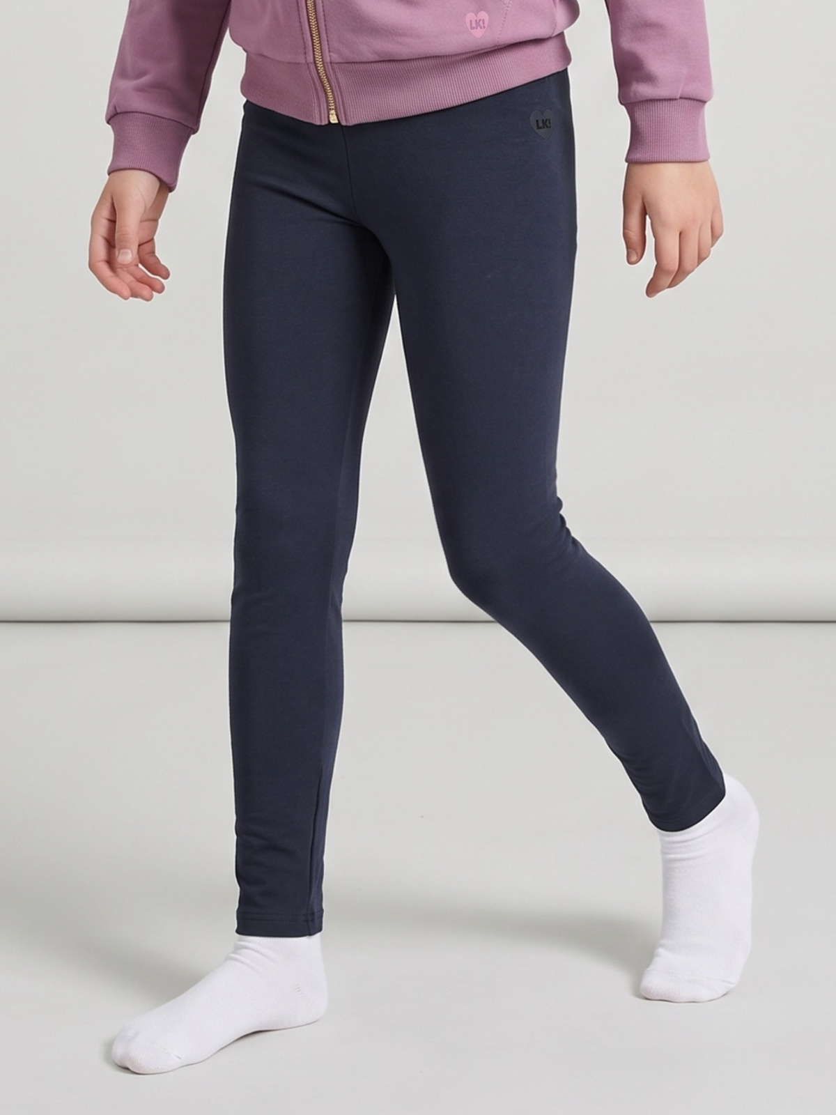 Deep Navy | Dívčí legíny - klasický střih