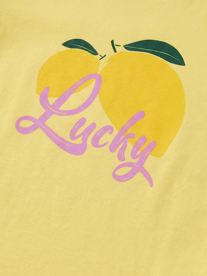 Lucky Lemon Smile | Dívčí tričko s krátkými rukávy