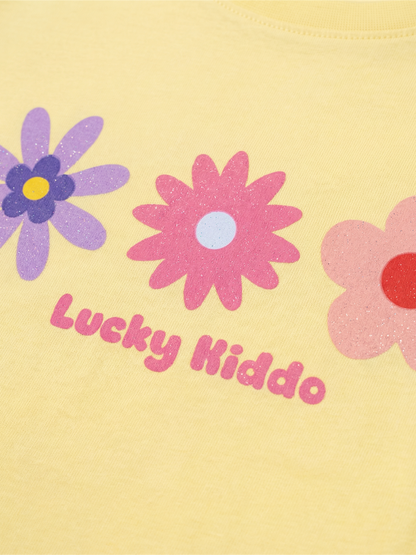 Happy Garden Trio | Dívčí tričko s krátkými rukávy