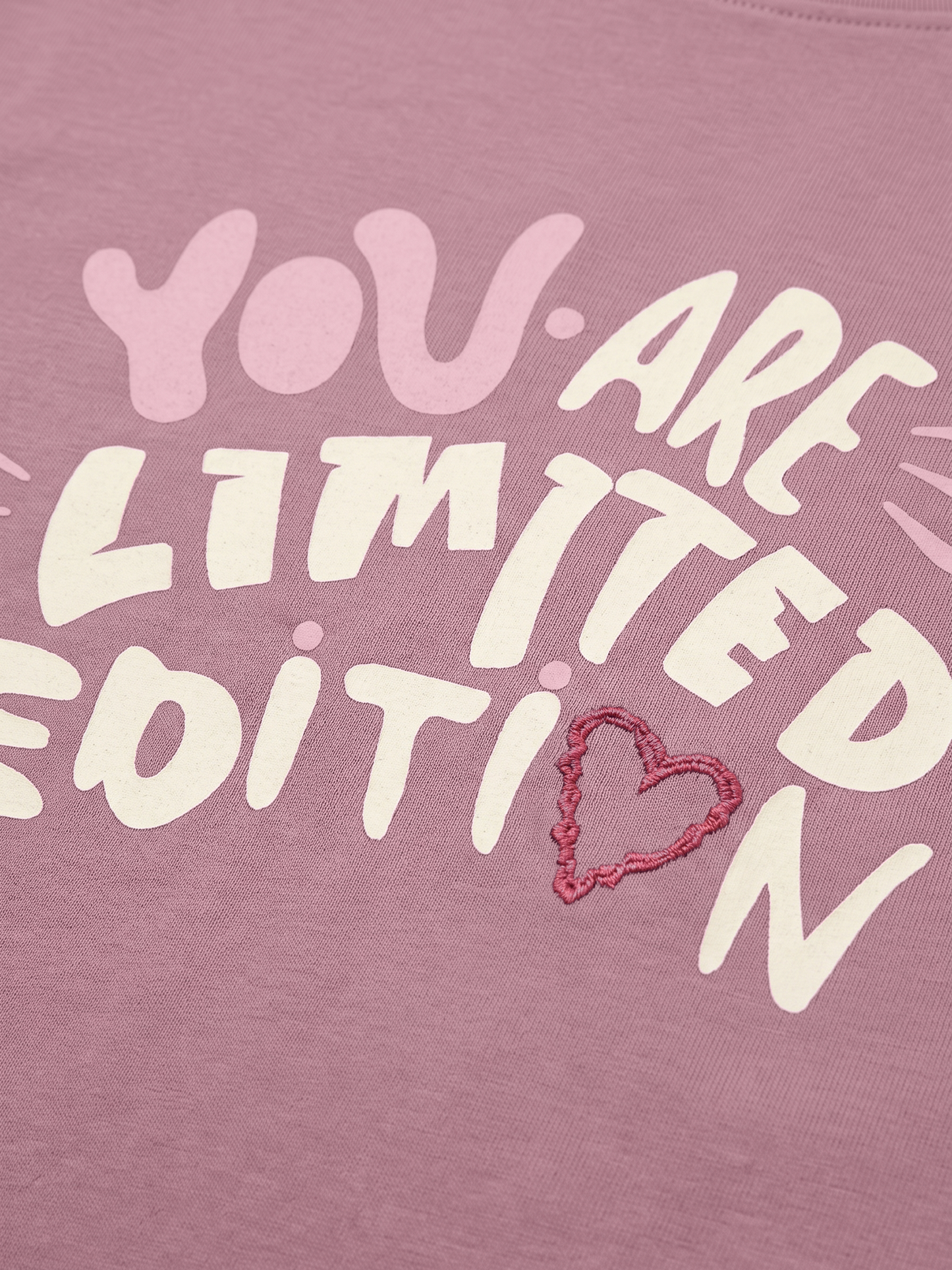 Lilac Limited Edition | Dívčí tričko s krátkými rukávy - volný střih