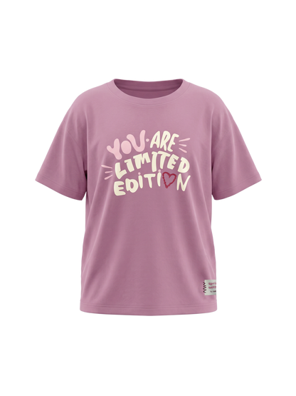 Lilac Limited Edition | Dívčí tričko s krátkými rukávy - volný střih