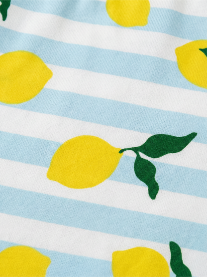 Lemon Stripe Breeze | Dívčí krátké kalhoty