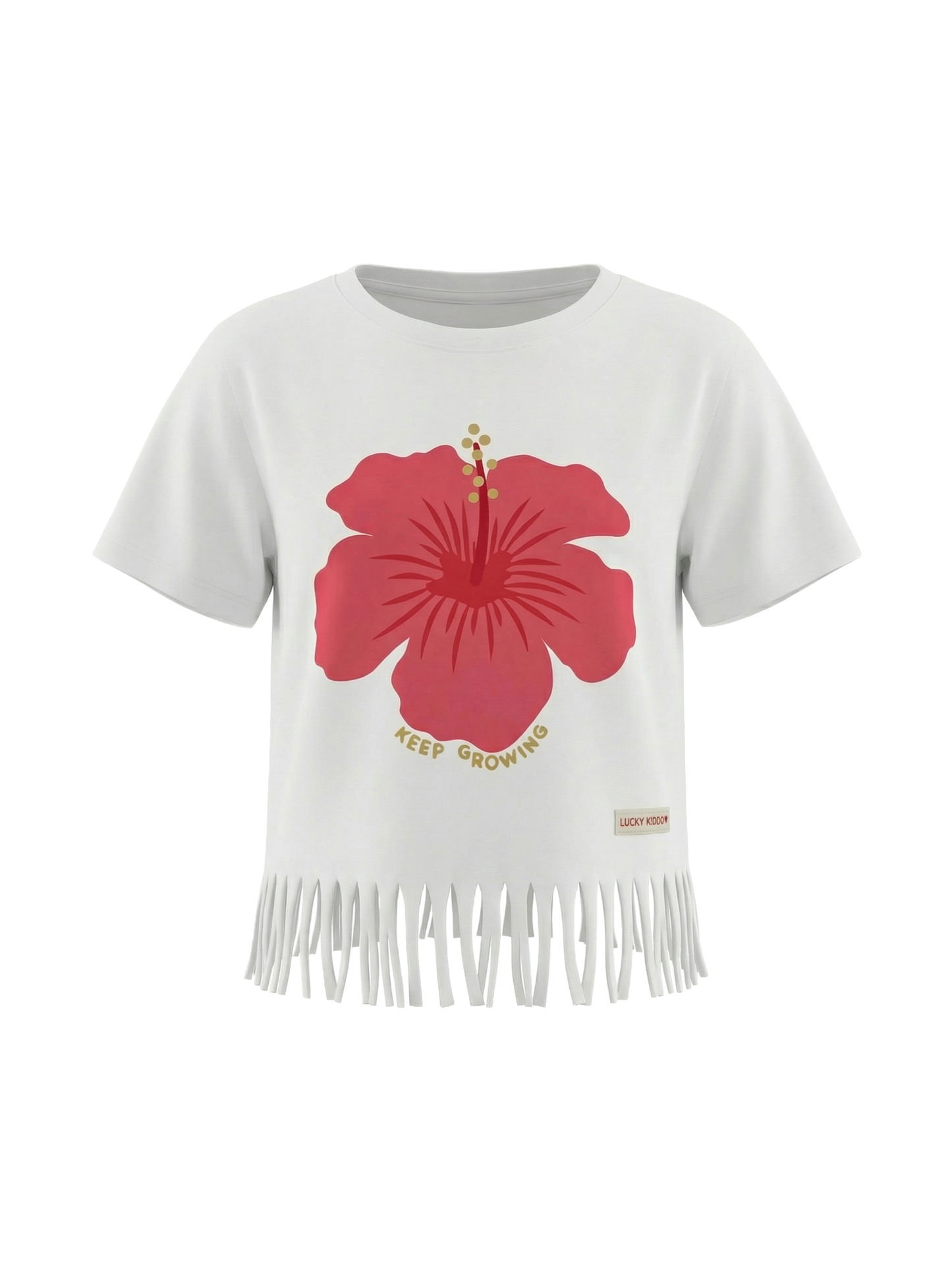 Hibiscus Fringe Dream | Dívčí tričko s krátkými rukávy