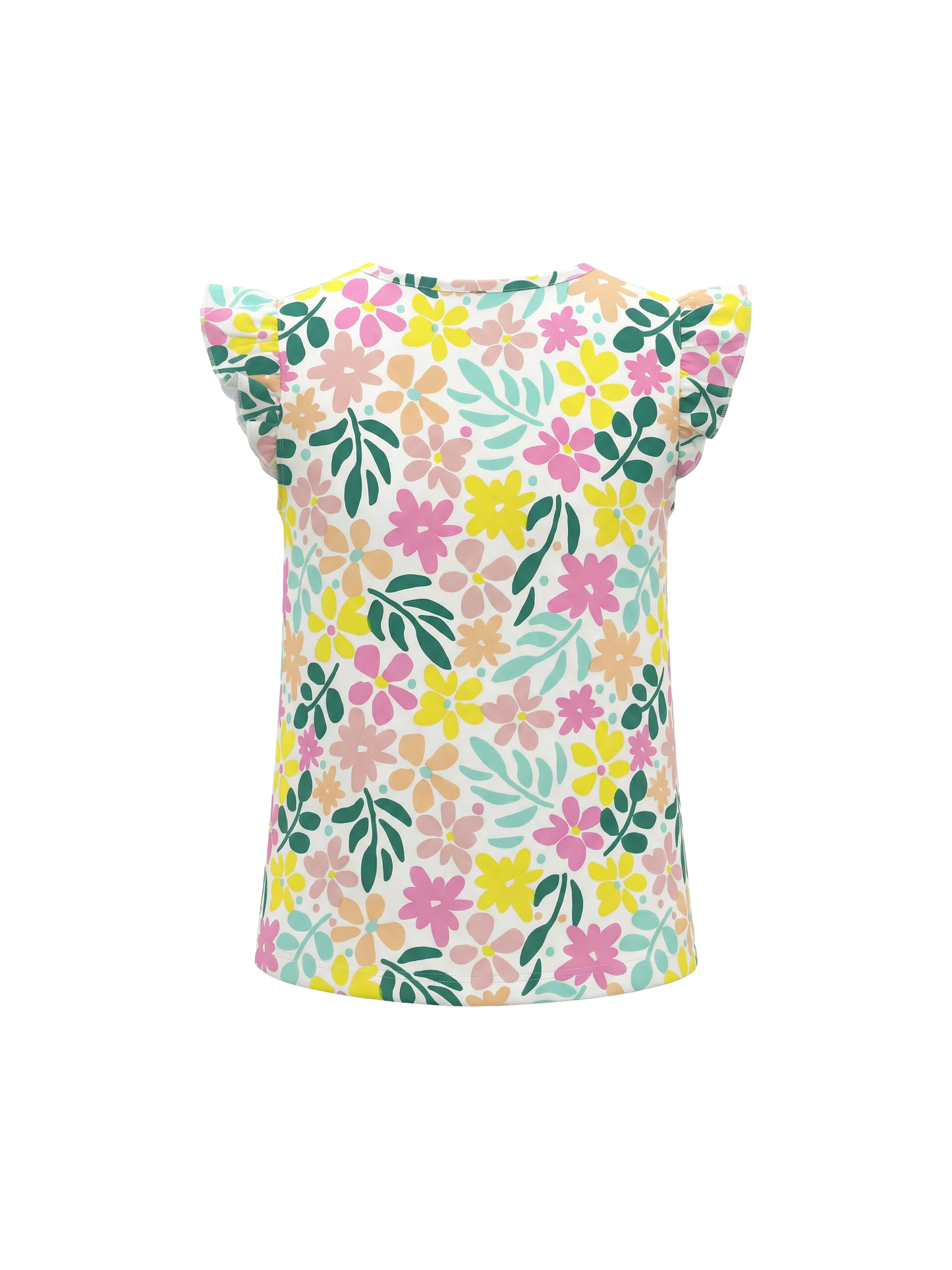 Pastel Flower Flutter | Dívčí tričko s krátkými rukávy
