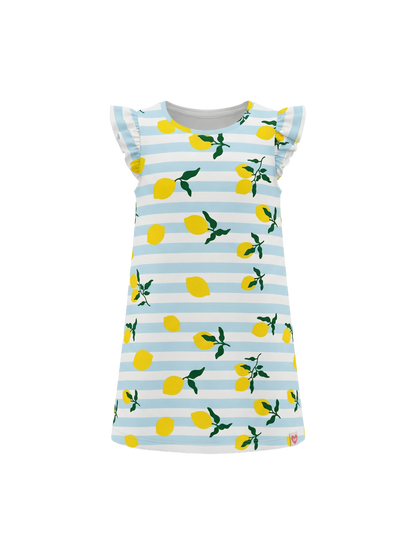 Lemon Stripe Party | Dívčí šaty