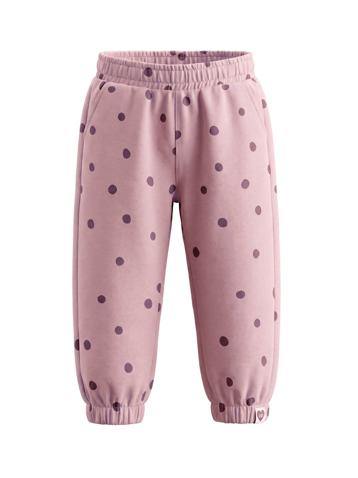 Rose Dots | Dívčí tepláky - volný střih