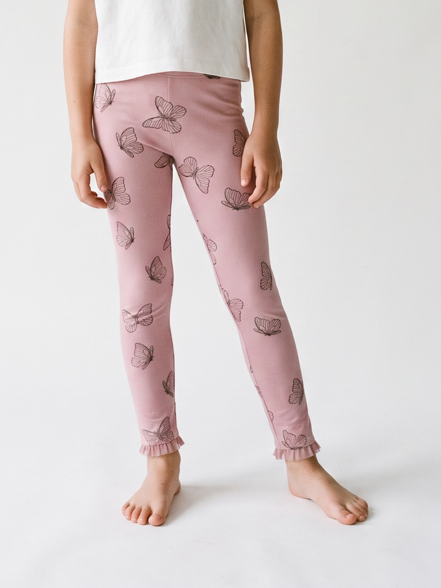 Rose Butterflies | Dívčí legíny