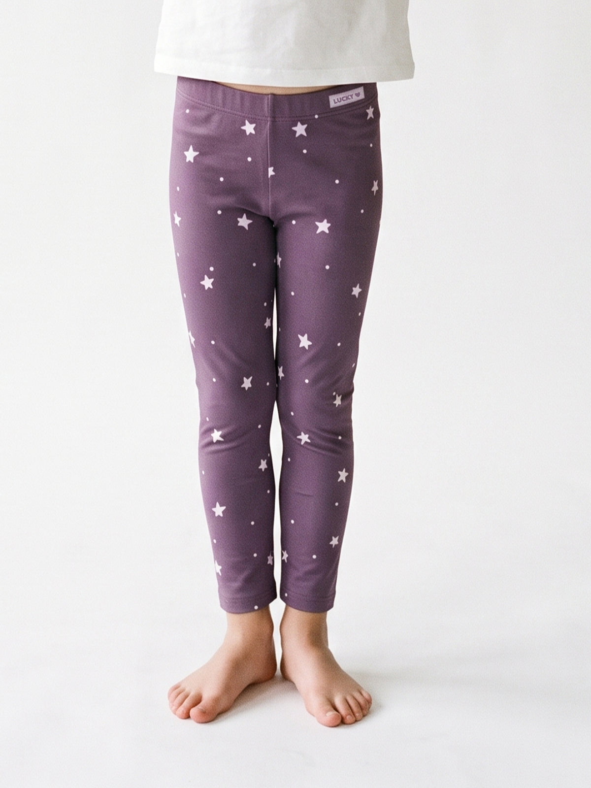 Plum Stars | Zateplené dívčí legíny