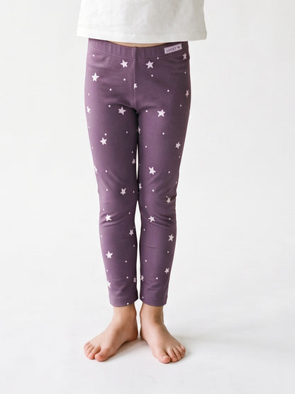 Plum Stars | Zateplené dívčí legíny