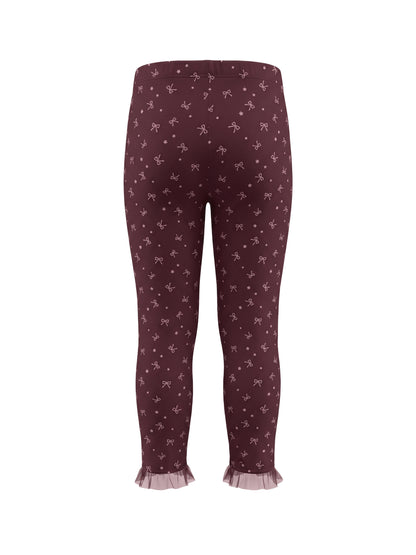 Berry Bows | Zateplené dívčí legíny
