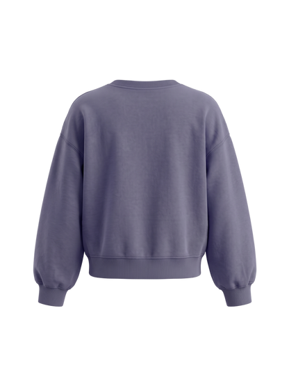Sweetheart Crop | Dívčí zateplená mikina - volný střih