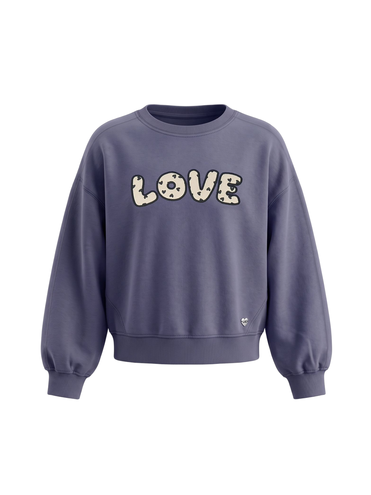 Sweetheart Crop | Dívčí zateplená mikina - volný střih