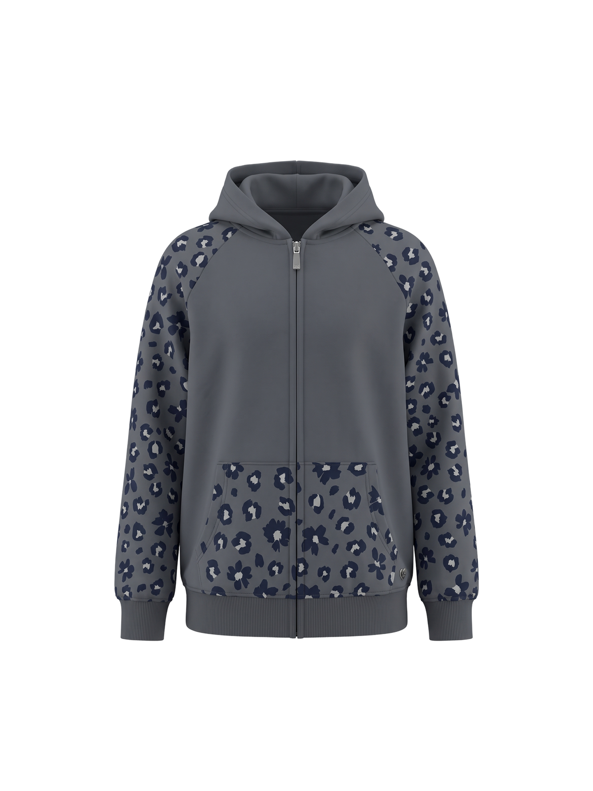 Leo Bloom Zip | Dívčí mikina s kapucí na zip - klasický střih