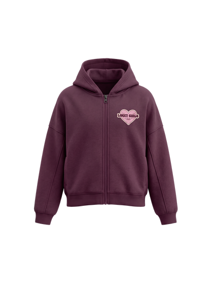 Damson Heart | Mikina s kapucí - oversized střih