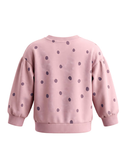Rose Dots | Dívčí pulover - volný střih