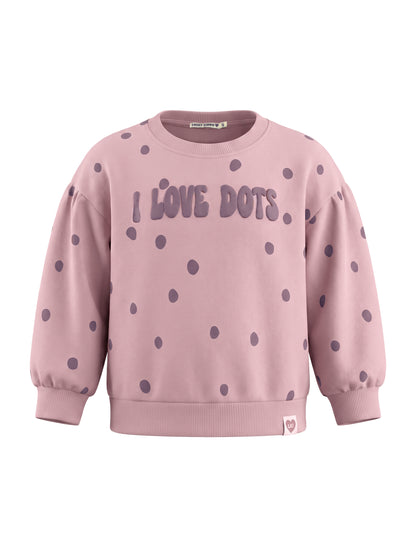 Rose Dots | Dívčí pulover - volný střih
