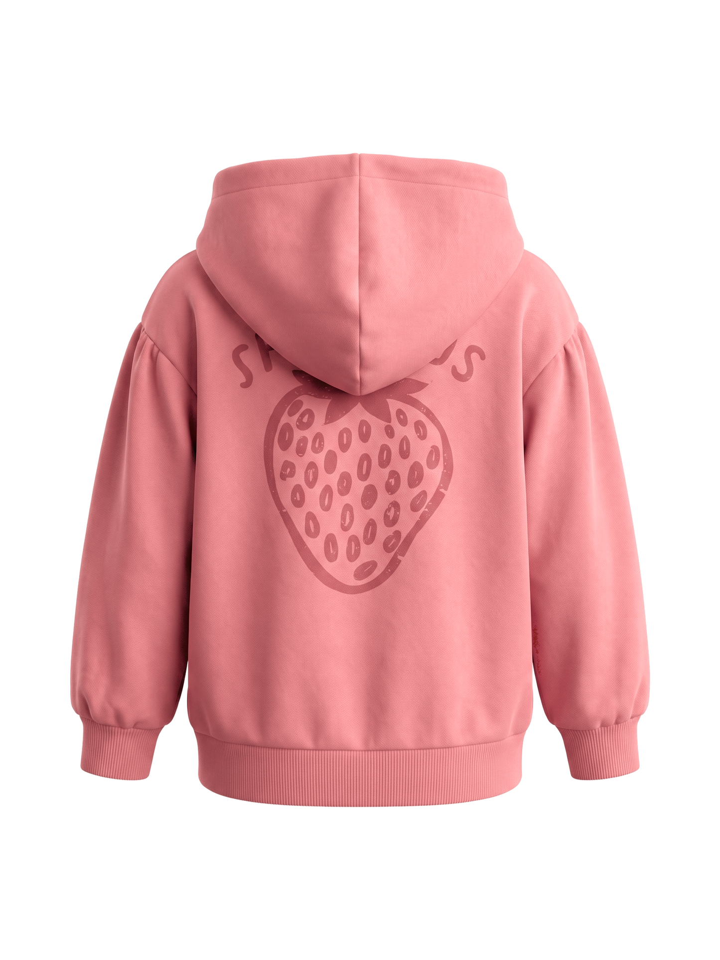 Peach Strawberries | Mikina s kapucí - oversized střih