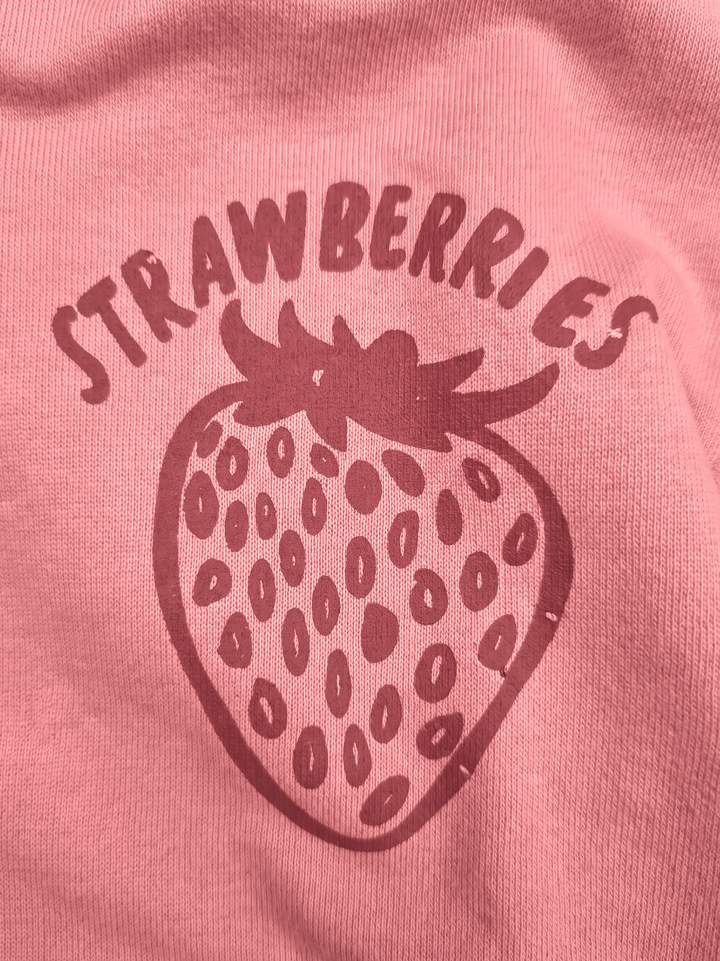 Peach Strawberries | Mikina s kapucí - oversized střih